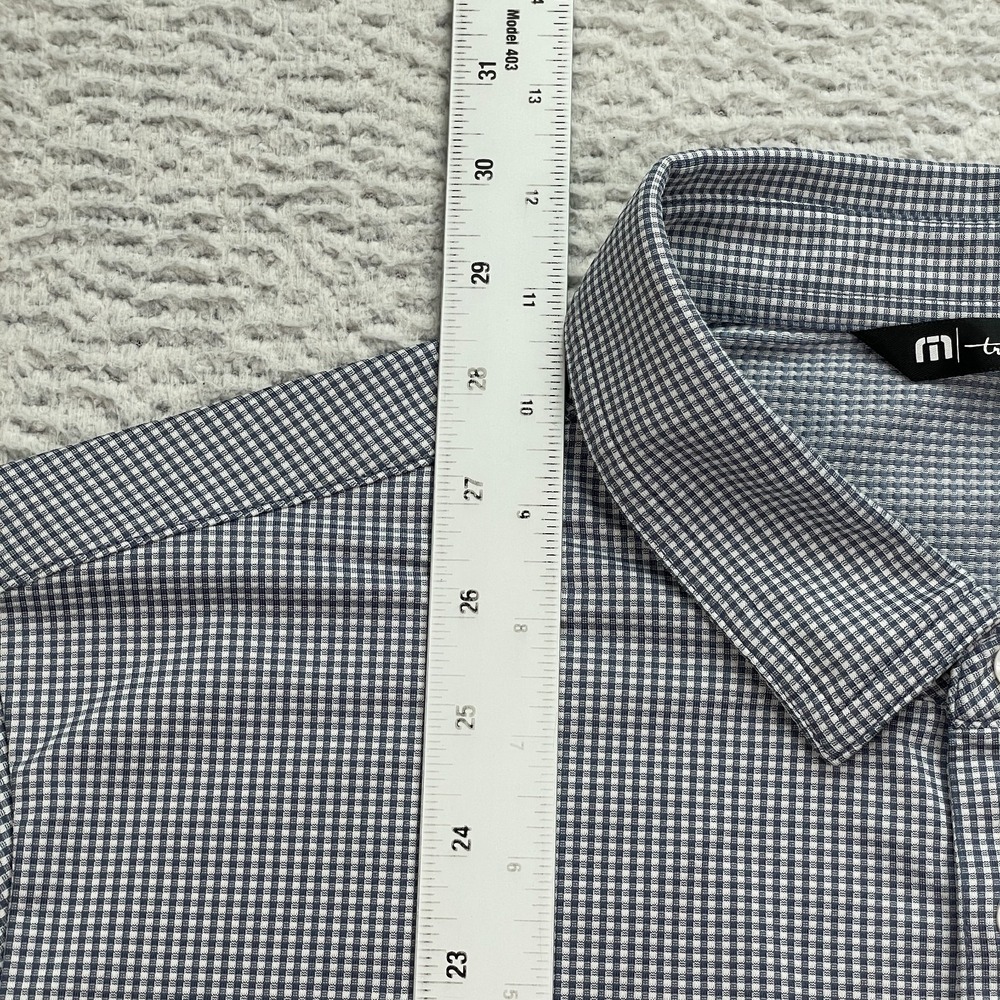 Travis‎ Mathew Polo Shirt Mens Size Large Casual Short Sleeve Checkered - Picture 5 of 8
